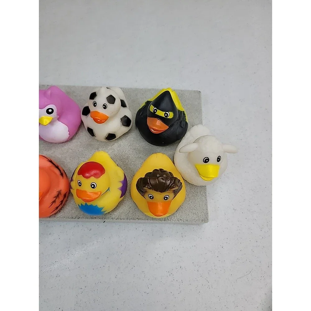 Rubber Ducks in Bulk, Assortment Duckies for Jeep Ducking Duck Lot Of 9
